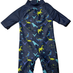 Dino swimsuit - Lullaby Peacocks - 0-3m