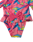 Swimsuit + Pink Flower Hat - Tommy Bahama - 12m