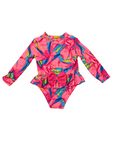 Maillot de bain manches longues fleurs roses - Tommy Bahama - 12m