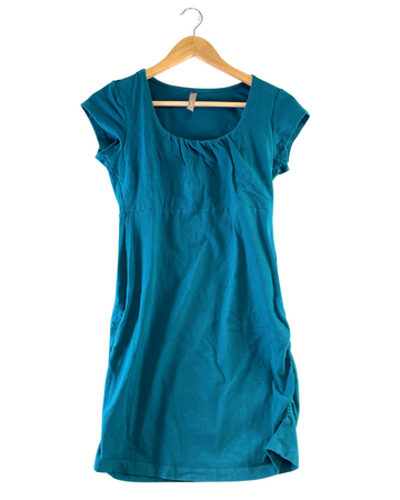 T-shirt de grossesse à manches courtes, couleur bleue - Thyme - XS