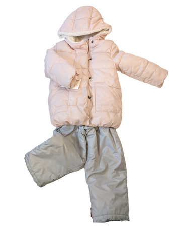 2-piece gray-pink snowsuit - Old Navy - T4