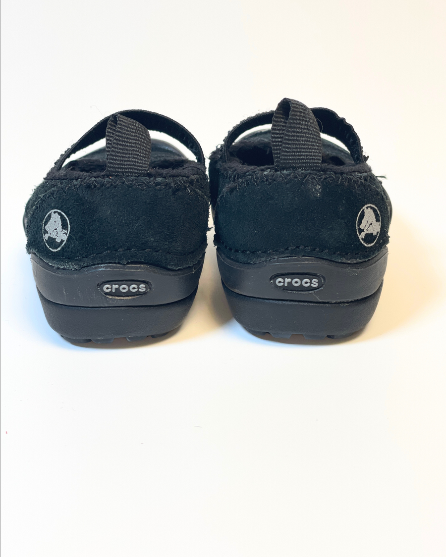 Crocs chaussures en tissu noir 4
