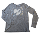 Grey Heart Top - Children's Place - T10-12