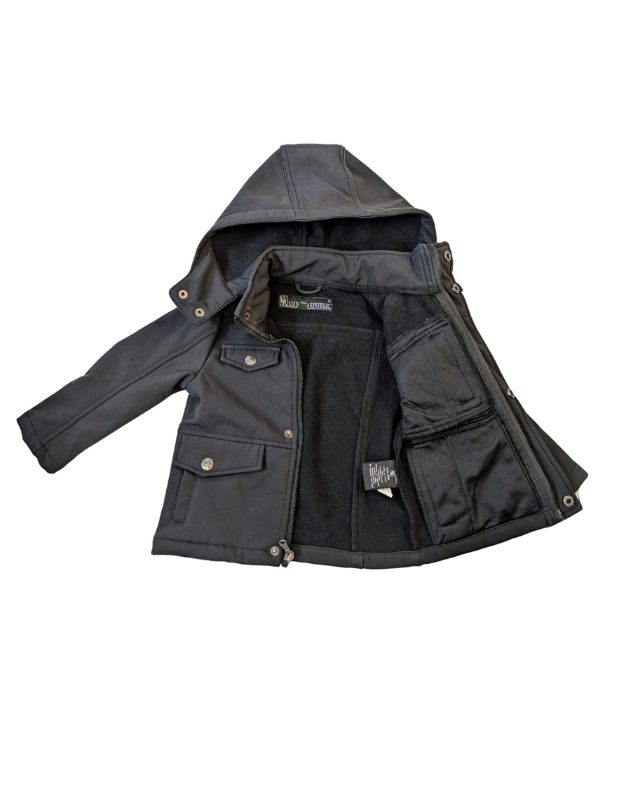 Mid-season black coat - Urban Republic - T2