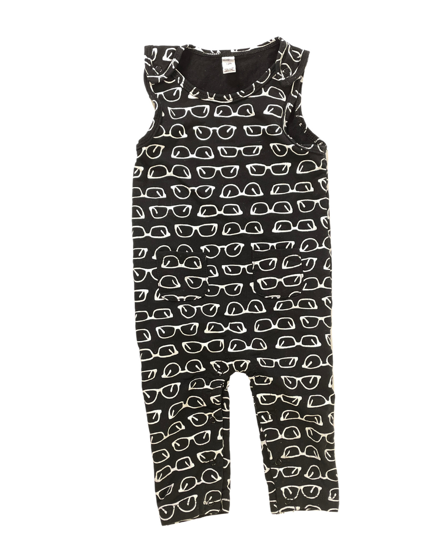 Plo Baby - Black romper 12M