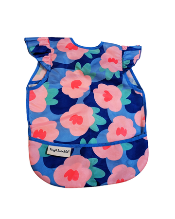 Pink flower bib - Tiny Twinkle