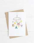 Greeting card - Baby mobile