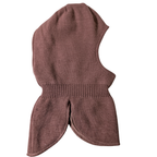 Tan pink knitted balaclava 3-6Y