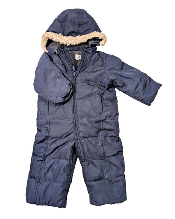 Navy One Piece Snowsuit - Baby Gap  - 6-12m