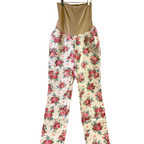 Rose Patterned Maternity Pants - Wallflower - XS