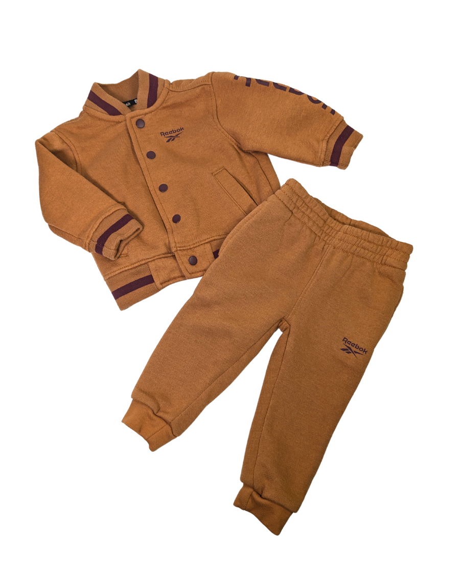 Ensemble 2 piece brun/rouge - Reebok - 9-12m