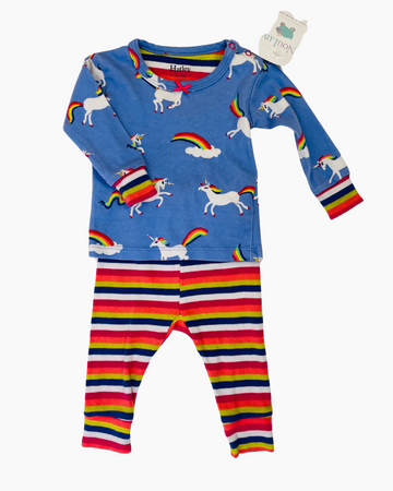 Hatley Baby - Pyjamas licornes arcs-en-ciel 6-9M