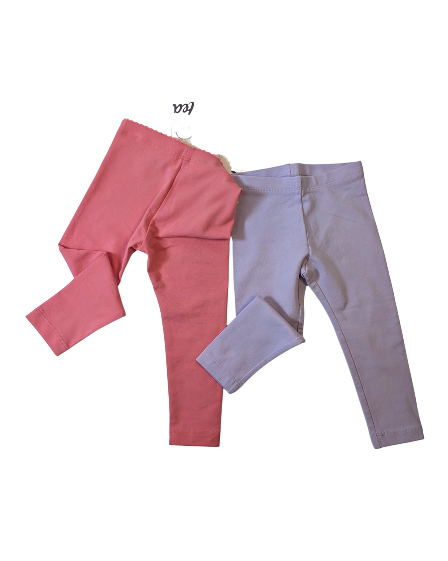 Set of 2 NEW leggings - Tea - 12-18M