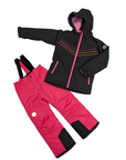 Habit de neige 2 morceaux Rose Noir - Color Kids - 5T