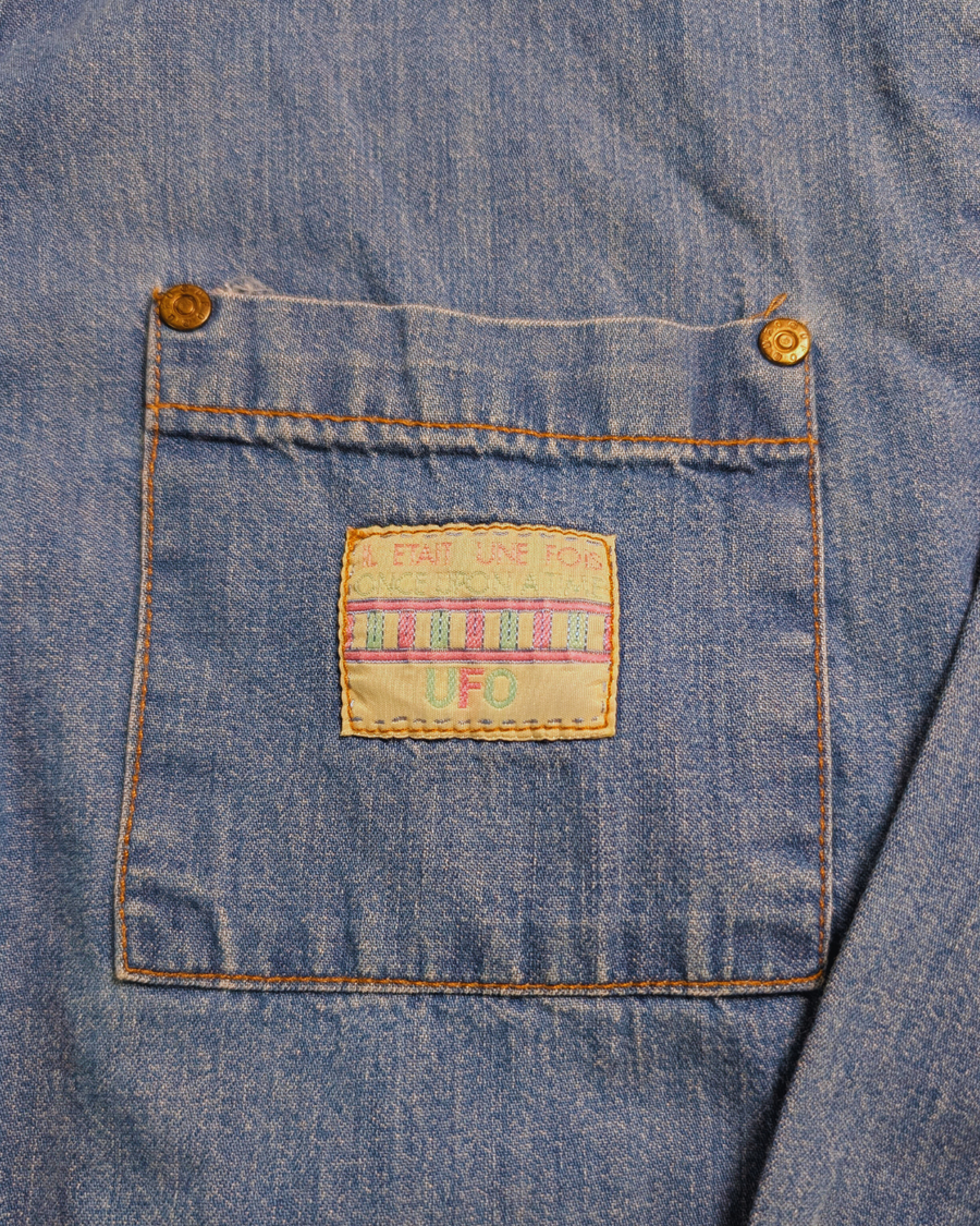 Chemise en jeans vintage UFO - 14 ans