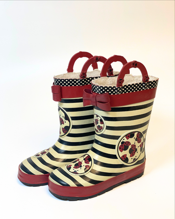 Ladybug lined rain boots - 11