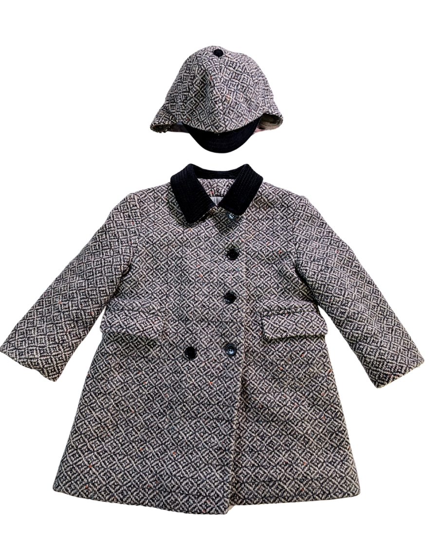 Manteau mi-saison vintage - Little Nugget - 4-5 ans