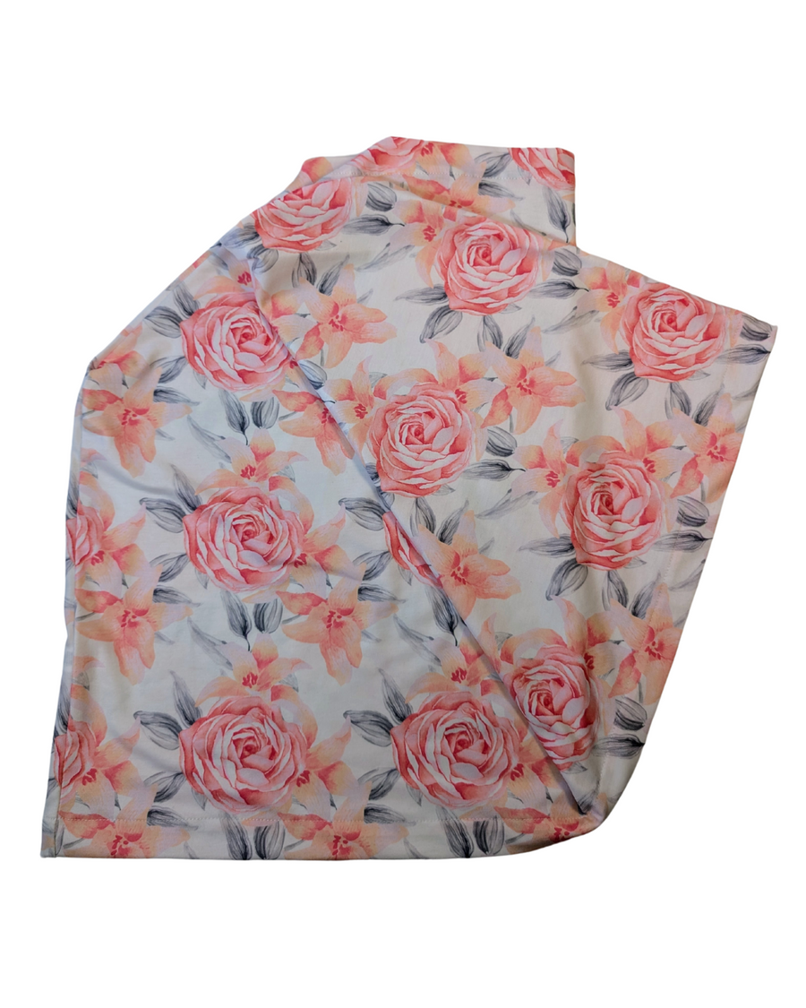 Nursing scarf with rose pattern - Oodee - New!