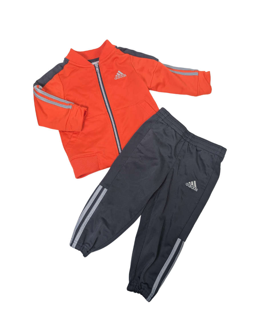 Ensemble 2 piece orange/bleu - Adidas - 12m