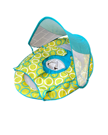 Swimways Baby Spring Float Float with Cover - Green/blue