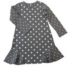 Grey polka dot dress - Deux par deux - 5