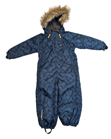 Snowsuit - blue lines - 3T