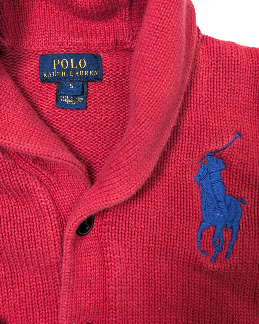 Red and navy cardigan - Polo Ralph Lauren - 5 years