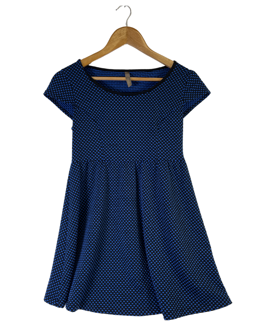 Chemise longue motifs à pois bleus - Thyme - S