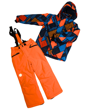 Orange 2-piece snowsuit - Color Kids - Size 5