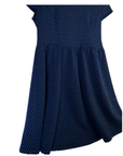 Chemise longue motifs à pois bleus - Thyme - S