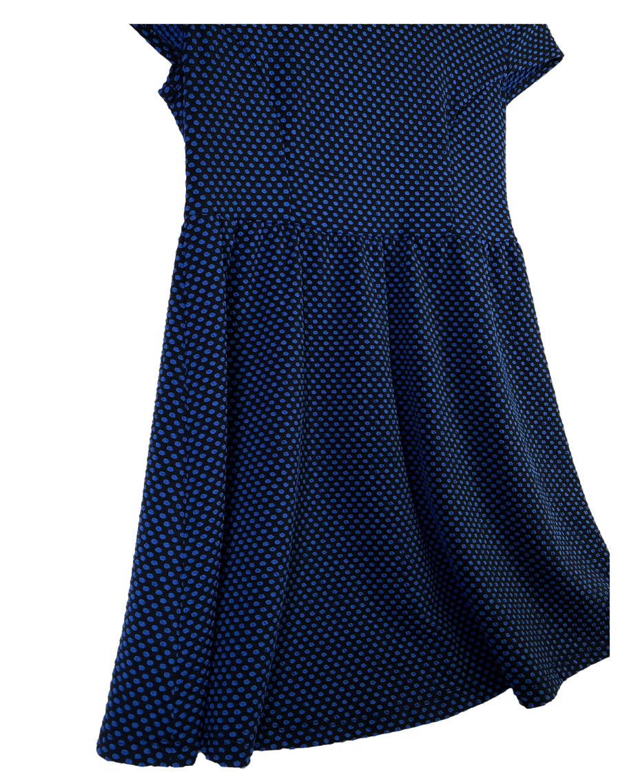 Chemise longue motifs à pois bleus - Thyme - S