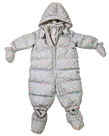 Grey One-Piece Snowsuit -Baby GAP  - 6-12 months