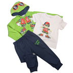 Ensemble 3 piece vert/bleu - Mr Jek - 18m