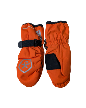 Orange mittens 6-8Y