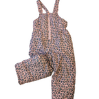 Snow Overalls Leopard - Pink Platinum - Size 4