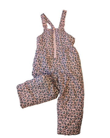 Snow Overalls Leopard - Pink Platinum - Size 4