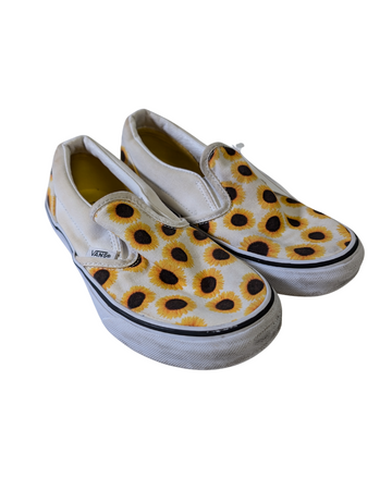 Sunflower Slip-On Shoes - Vans - 3 Junior