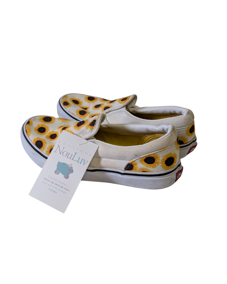 Chaussures slip-on tournesols - Vans - Pointure 3