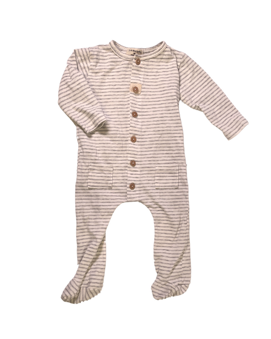 1 + In the family - Striped pajamas 9M