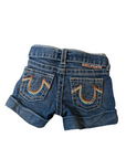 Short denim brodé - True Religion - T6