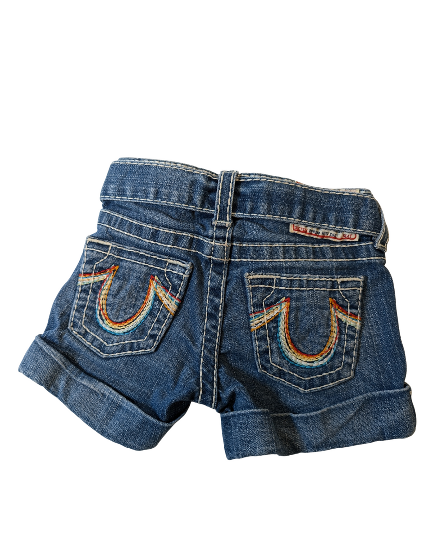 Short denim brodé - True Religion - T6