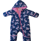 Snowsuit Blue with Bunnies - Hatley - 6-9M