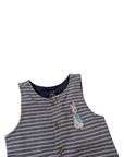 Striped cotton overalls - Marks and Spencer - 12-18m