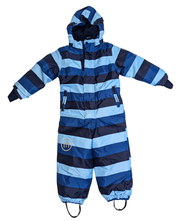 Snowsuit - blue lines - 3T