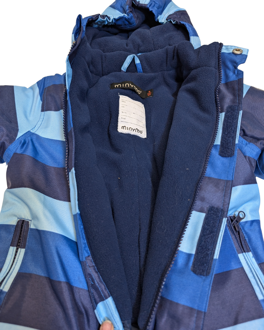 Snowsuit - blue lines - 3T