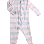 Pink/grey striped pajamas - Petit Lem - 18m