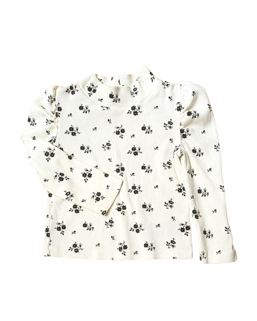 Flowers Puff-Sleeve Shirt - Baby Gap - 18-24m