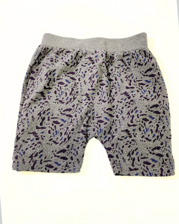 Iglo&Indi - Shorts jogging gris et violet 4-5ans