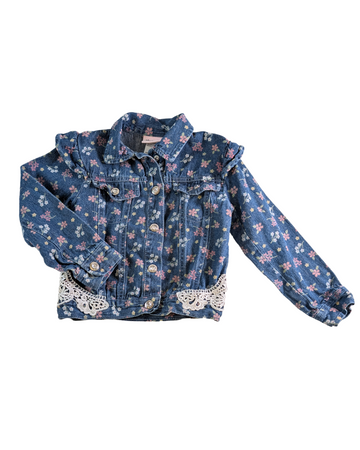 Veste de jeans fleurie - Little Lass - 5 ans