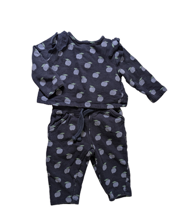 Blue apple fleece set - Bout'chou - 6m